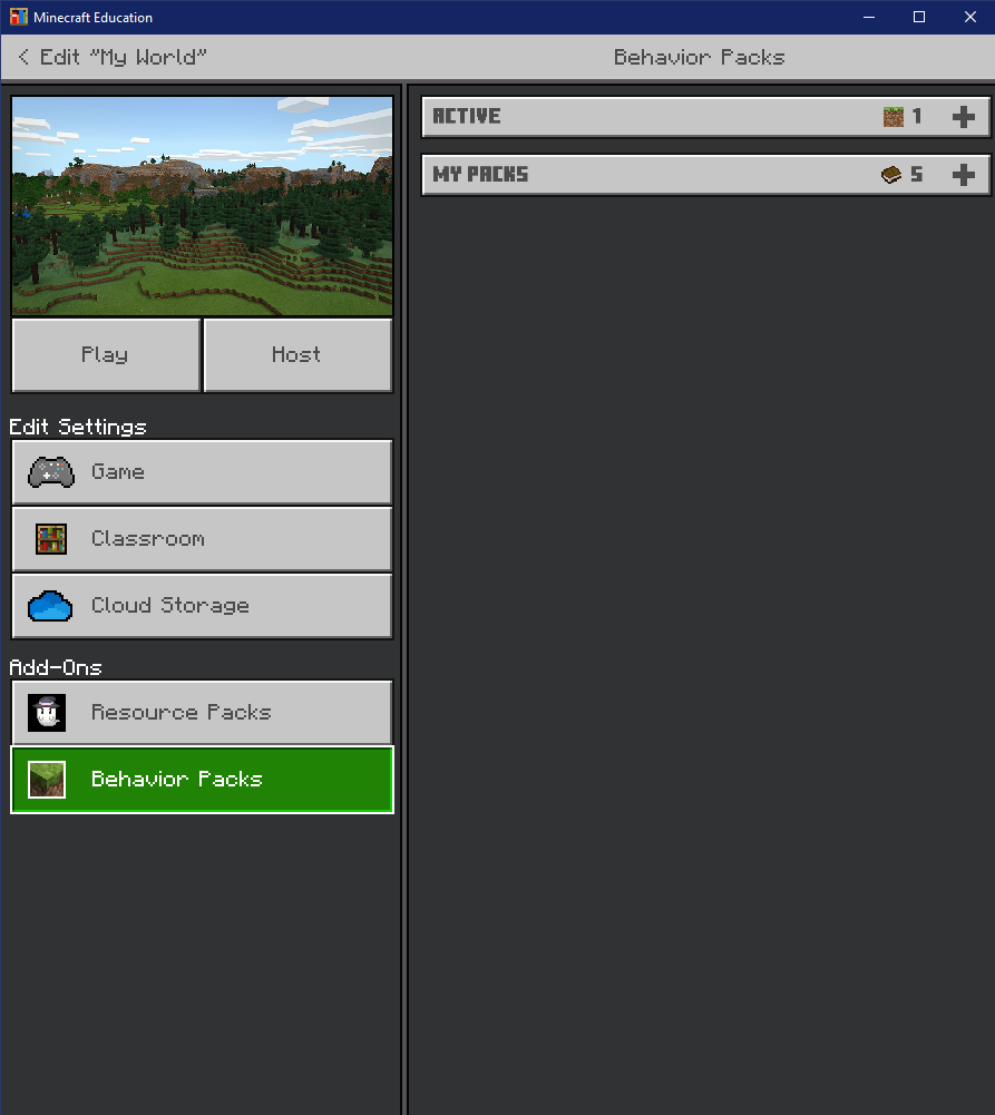 Behavior Packs