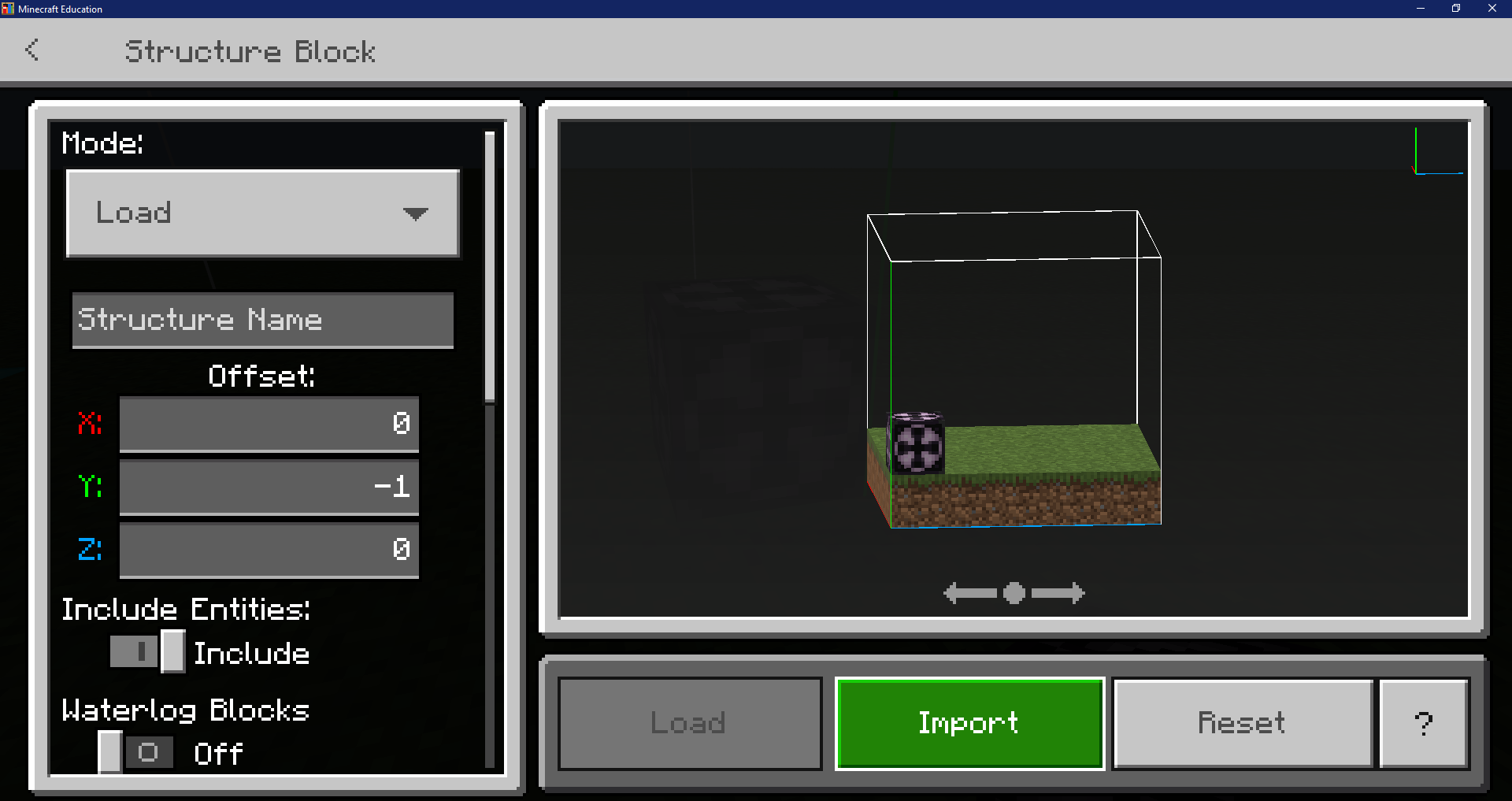 Click on Import